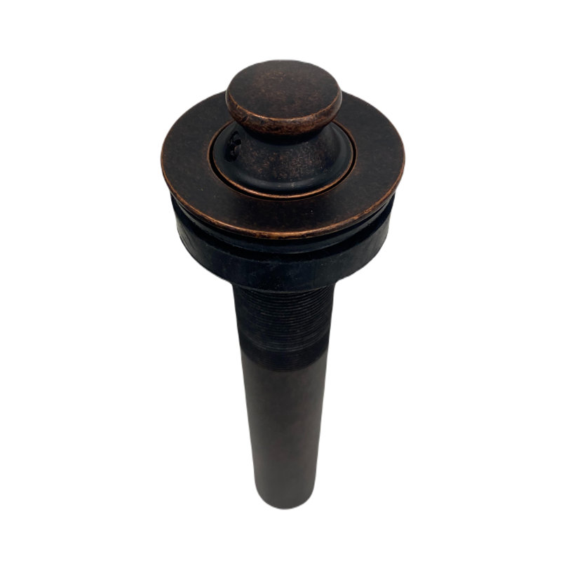 Bonde relevable et pivotante de 1,5 po pour lavabo en cuivre sans trop-plein