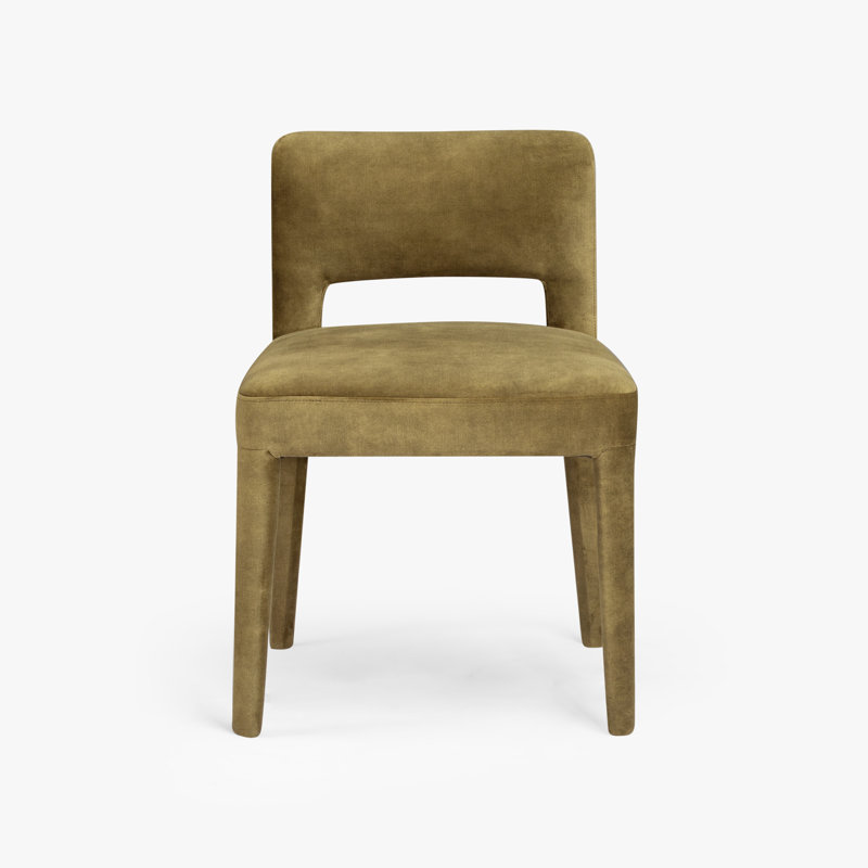 Chaise de salle à manger Darrin, Velours vert