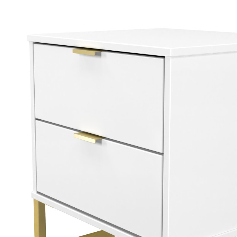 Turah 45cm W Manufactured Wood Bedside Table