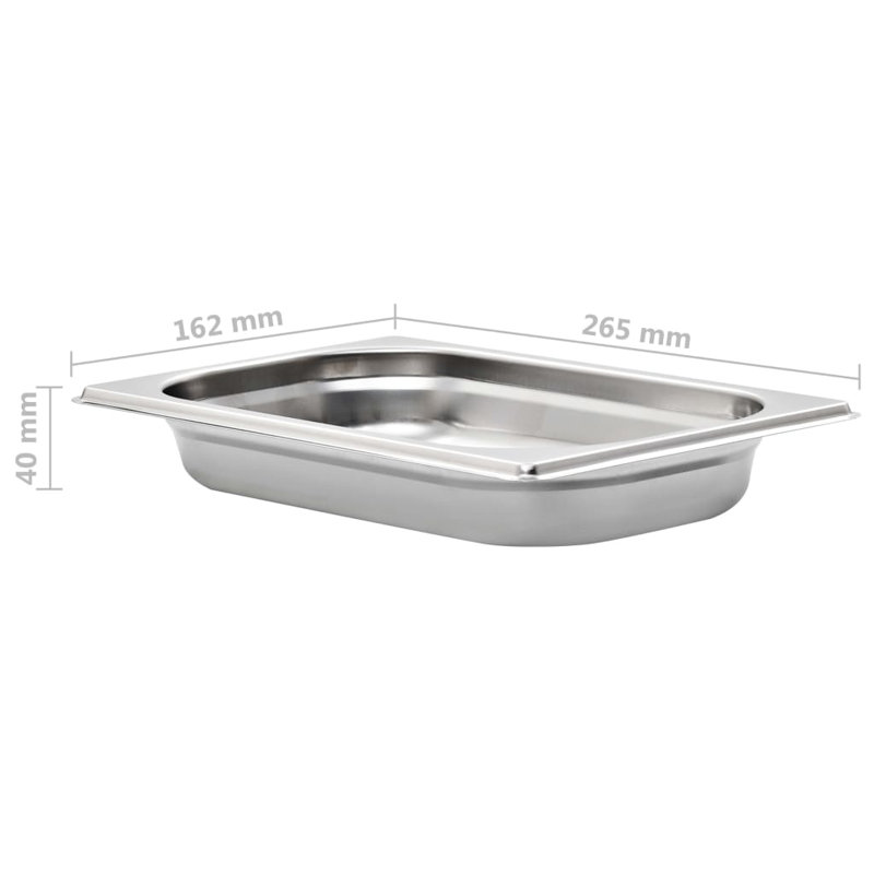 Stainless Steel Pan, 4cm H x 26.5cm W x 16.2cm D