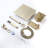 Shower Faucet Set, Shower System Bathroom High Pressure 12 Inches Rainfall Shower Head With Handheld Spray, Wall Mounted Shower Fixtures With Shower Valve And Trim Kit, Brushed Gold-124944735