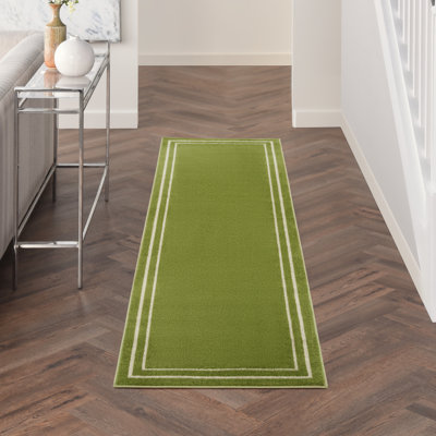 Nourison Essentials Green Ivory Indoor/Outdoor Area Rug