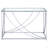Chrome Glass Top Entryway Console Table Accents