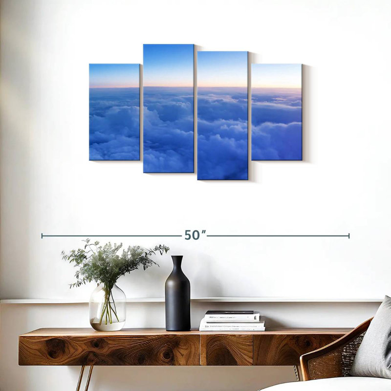 Alvord, ciel bleu, nuages, H 22 po x l 36 po