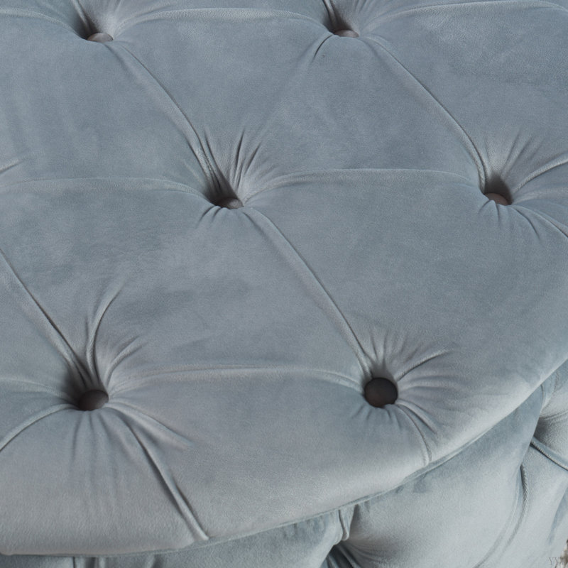 Banc repose-pieds, Gris clair