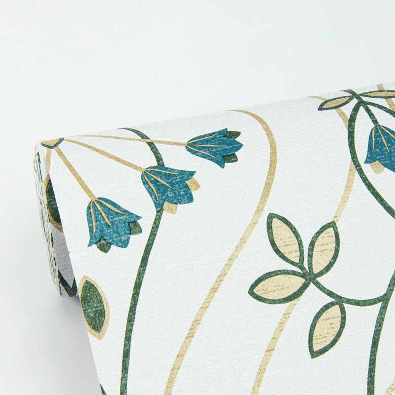 Floral Roll, Teal