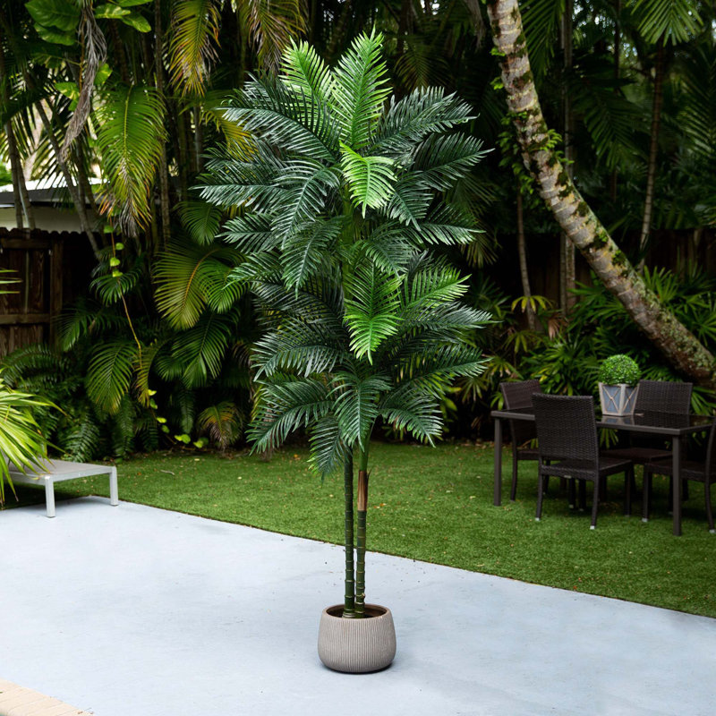 108'' Faux Robellini Tree in Pot Liner