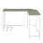 Bambina Gray & White Finish Computer Desk-123541026