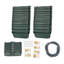 Ensemble de jardinières murales 24PCS avec bassin de drainage et tuyau d'évacuation-337321266