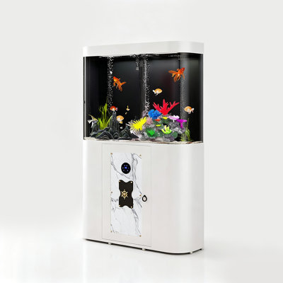 Réservoir d'aquarium courbé en acrylique haute définition anti-déflagrant