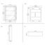 Armoire de rangement murale avec tablettes l 24 po x H 30 po-70377452