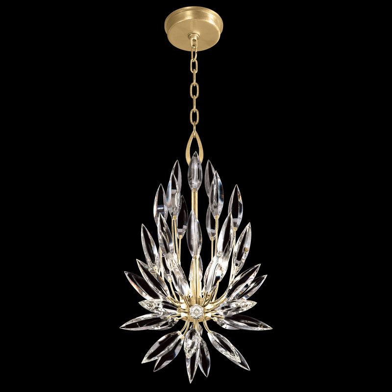 Lustre sphérique spoutnik 3 lumières Lily Buds, Or