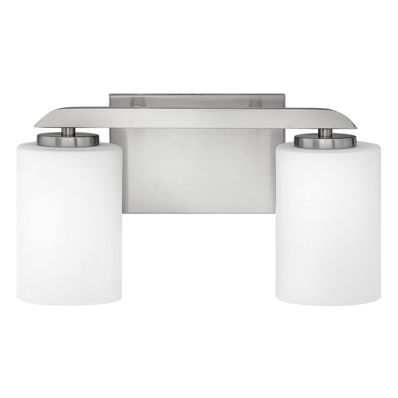 Éclairage pour meuble-lavabo 2 lumières Kyra, Nickel brossé