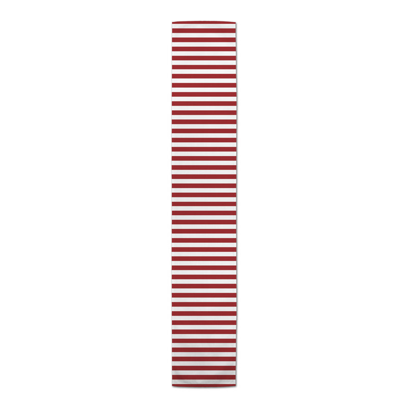 Chelene Rectangle Striped Polyester Table Runner, 16" D x 72" L, Purple, Stripted