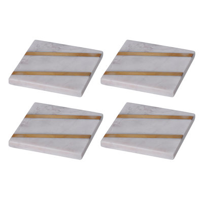 Fraga Square 4 Piece Coaster Set
