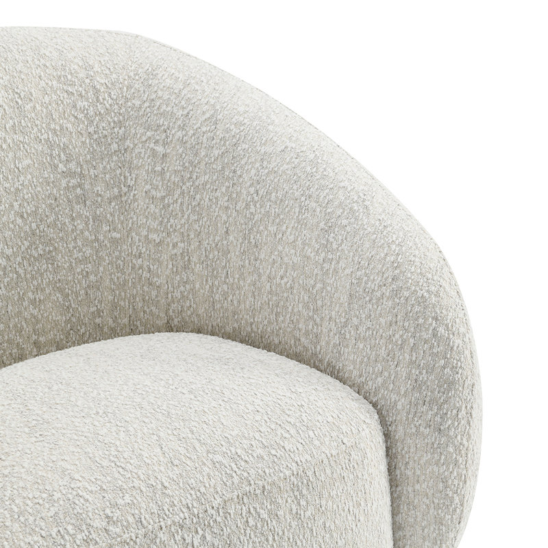 Chaise d'appoint pivotante 1pc, Beige