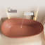 Baignoire ovale autoportante, baignoire de trempage écologique en mousse à haute viscosité avec dossier ergonomique inclinable à 120°-136175392-136175394