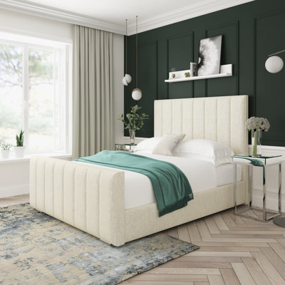 Oakley Chenille Upholstered Ottoman Bed Frame
