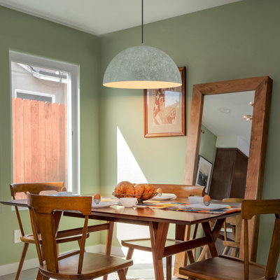 1-Light Dome Indian Gray Single Pendant 