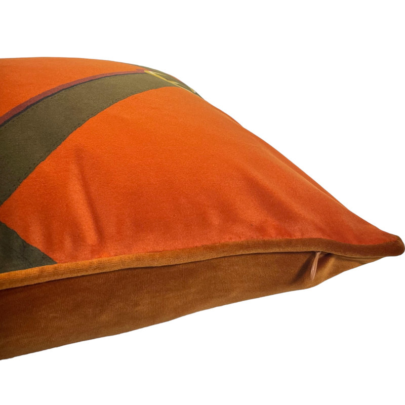  Housse de coussin en velours, Orange