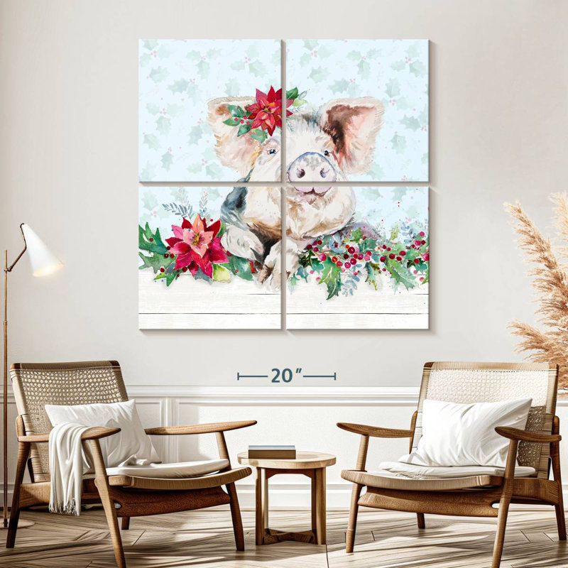 Brampt Holiday Little Piggy, 57" H x 57" W