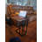 Foldable End Table C Shaped Side Table with Storage Shelf-1746014653