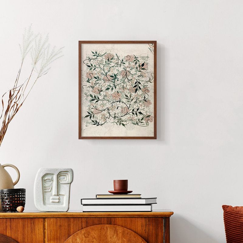 William Morris, reproduction encadrée XXXVII, H 14 po x l 11 po, Naturel