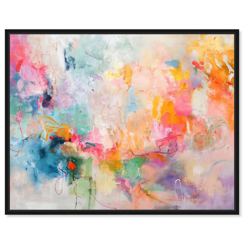 «Im Coming Up I», reproduction d'art sur toile par Art Remedy, H 46 po x l 37 po, Structure noire