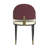 LeisureMod 5-Piece Dining Set, Modern 36-Inch Round Kitchen Table and 4 Upholstered Dining Chairs, PU Leather Mid Century Dinette Set with Metal Pedestal Base for Small Spaces, Apartment, and Café-693532462