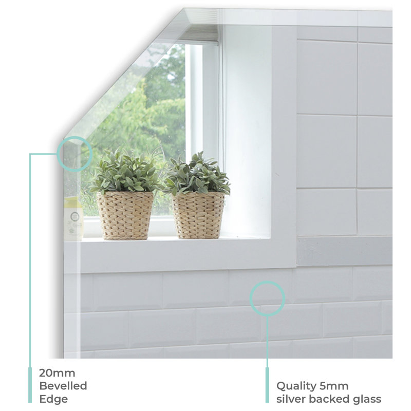 Seeber Flat Wall Mirror, 50cm x 40cm