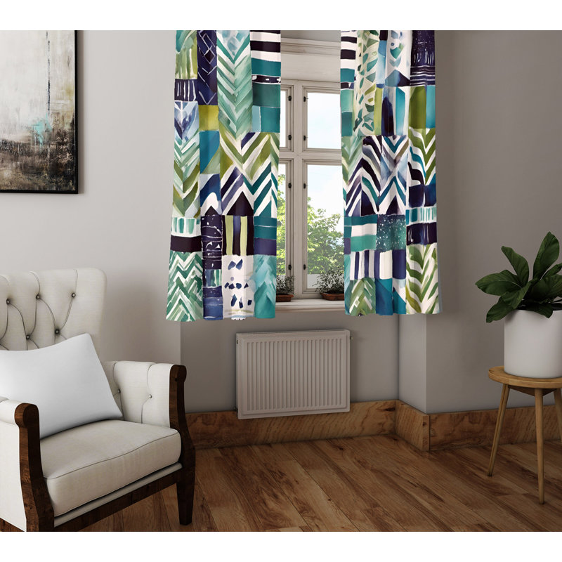 Semi Sheer Curtain Pair, 40" W x 61" L