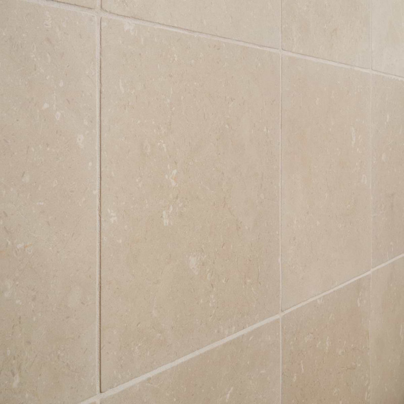 Ornate 12 In. X 12 In. Tumbled Marble Floor And Wall Tile (10 Sq. Ft. / Case), Crema Marfil