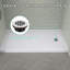 Base de douche en acrylique l 60 po x P 32 po Plateau de douche rectangulaire blanc avec plateau antidérapant-101303476