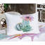 Drap-housse et coussin décoratif naturels Ambesonne, rose, vert et bleu-106793152