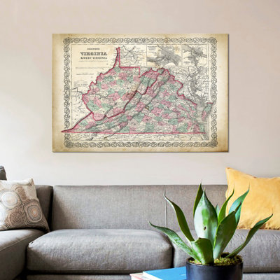 Patent Print Store " West Virginia Map " by PatentPrintStore
