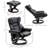 Faux Leather Massage Chair with Ottoman-465345594