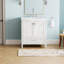 Meuble-lavabo autoportant avec lavabo rectangulaire, armoire de rangement avec porte à fermeture en douceur, rangement de salle de bain pour la maison-37859886