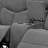 Gray Chenille Loveseat W/Console
