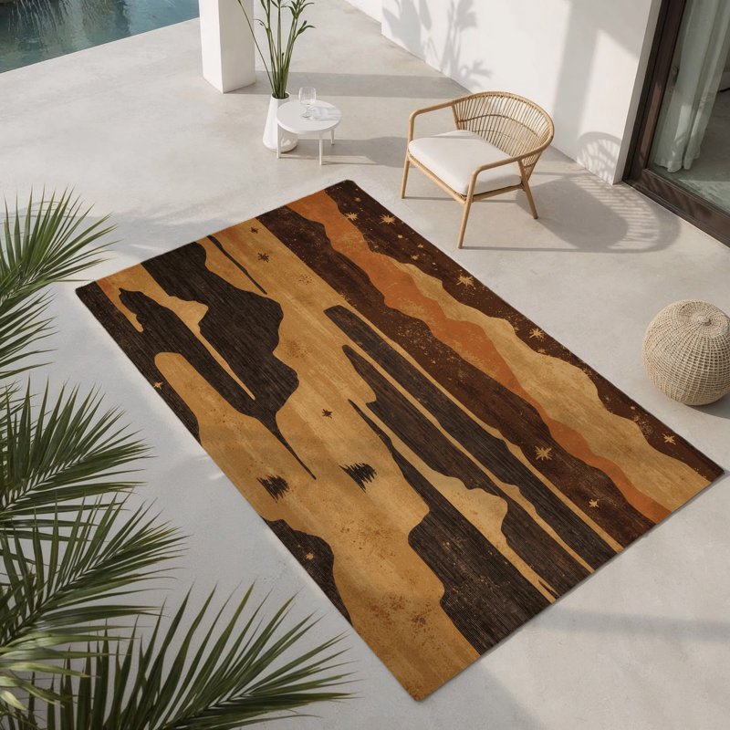 Tapis intérieur et extérieur Scarlet Plateau, Rectangle 1 pi 6 po x 2 pi 6 po