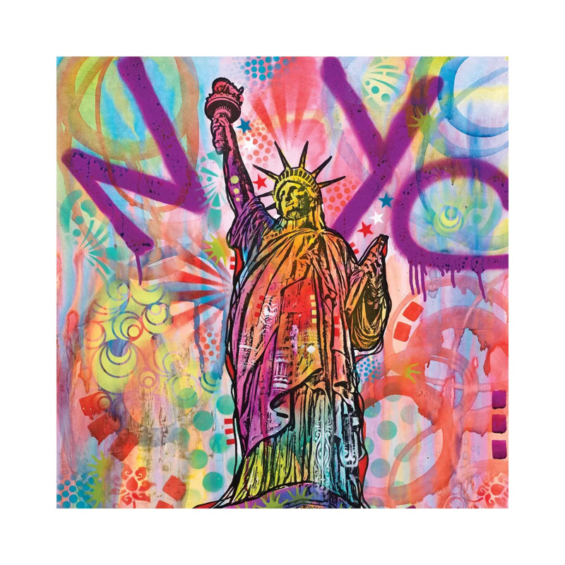 Statue Of Liberty by Dean Russo - Wrapped Canvas Print, 30.48 cm H x 30.48 cm W