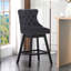 Solid wood swivel stool-356181179-354356427