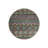Multicolored Mixed Ethnic Motif Patterned Round Woven Base Modern Decorative Carpet-771228129