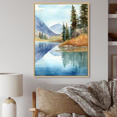«Autumn Lake Reflections I», reproduction sur toile