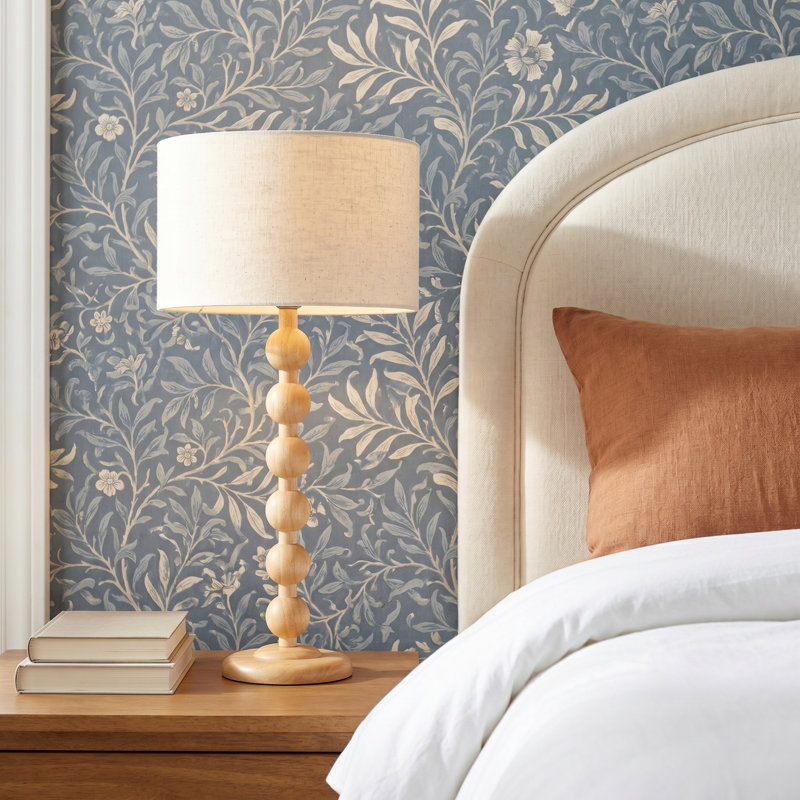 Levy Solid Wood Table Lamp, Natural