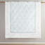 Édredon double en blanc - jupe de lit rembourrée 100% coton avec broderie sur le thème de la plage et 2 taies décoratives