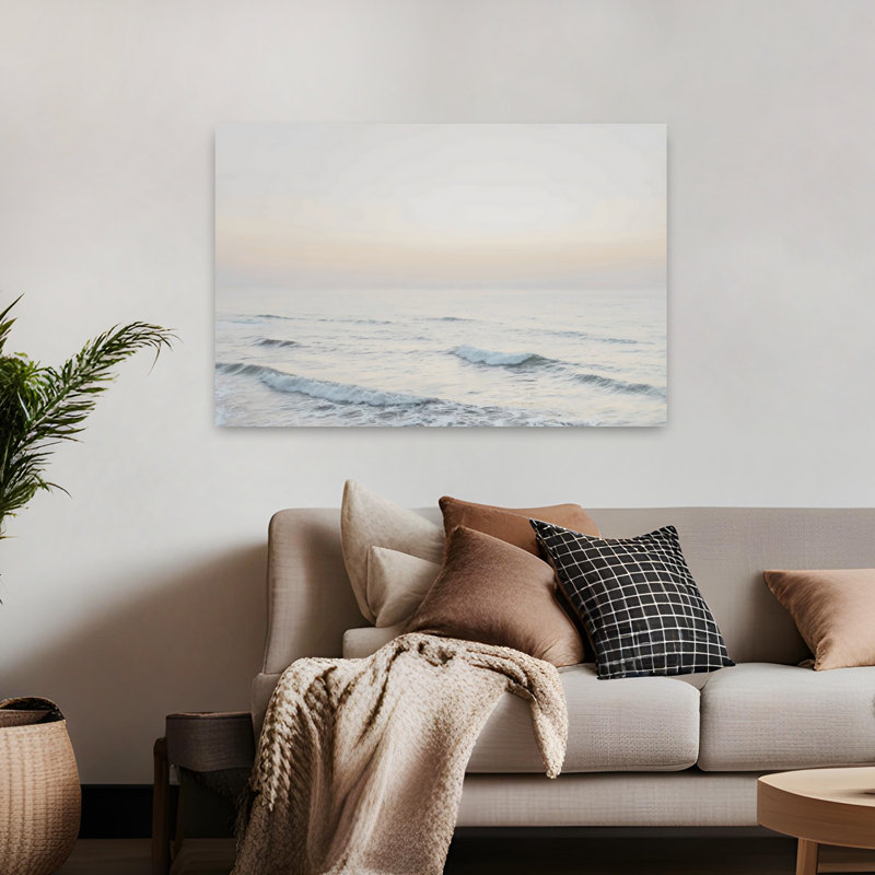 «Dawn Contemporary Beach», art mural, 32" H x 48" W