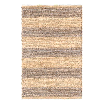 Fredric Hand Braided Striped Indoor Rug