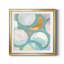 «Aqua Circles I», reproduction encadrée de qualité supérieure - prête à être accrochée-13949261-13949254-13949255