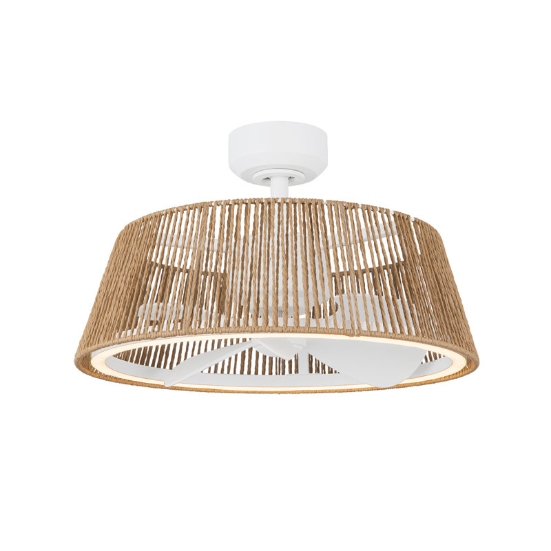 Ventilateur de plafond 24 po Isla, Blanc, Blanc