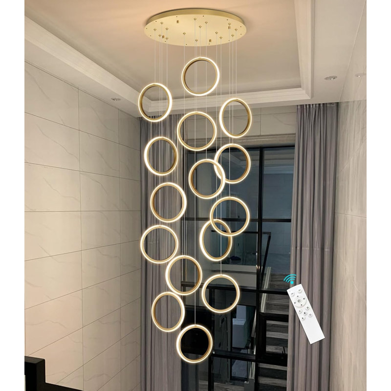 Lustre suspendu Hight, Doré